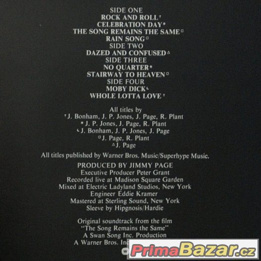 Led Zeppelin - The Soundtrack From The Film The Song Remains – fotografie 5