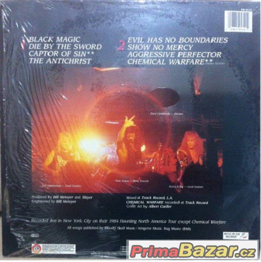Slayer ‎– Live Undead 1987 – fotografie 2