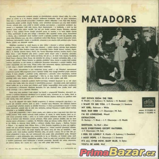 The Matadors ‎– The Matadors 1968 – fotografie 2