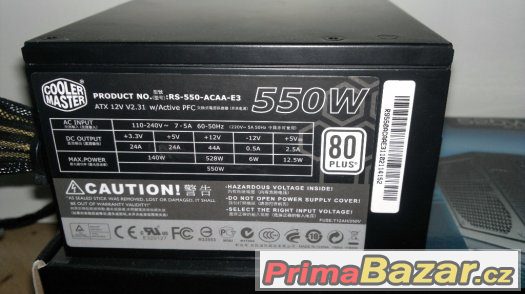 CoolerMaster GX Series 550W 80 PLUS – fotografie 2