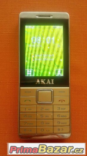 AKAI - 2880 - zlatá barva (DUAL sim) – fotografie 2