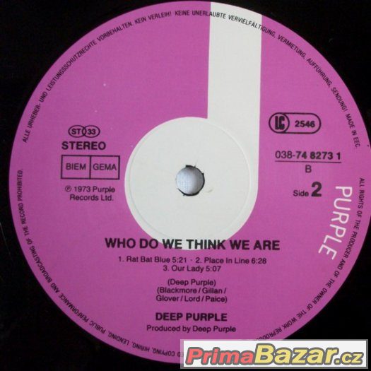 Deep Purple ‎– Who Do We Think We Are – fotografie 4