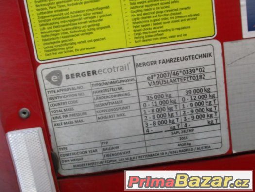Berger Light, návěs 4.520 kg – fotografie 5