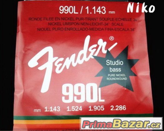 Prodám struny na baskytaru Fender 990 L – fotografie 1