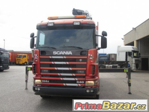 Scania R144 6X4, V8, ruka Palfinger 54000B – fotografie 2