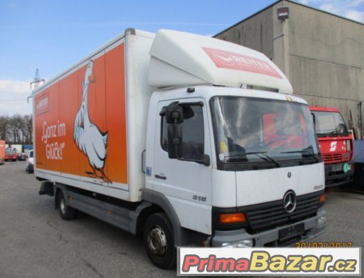 Mercedes-Benz Atego 815, skřín, hydraulické čelo – fotografie 1