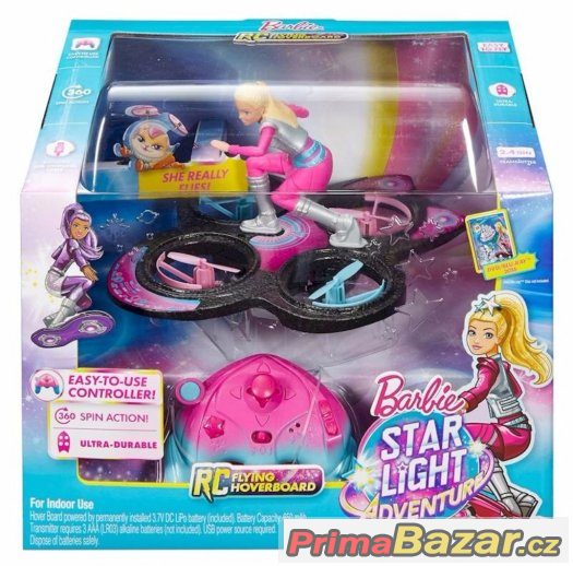 NOVÝ hvězdný hoverboard s panenkou Barbie PC 2590 BOMBA CENA – fotografie 1