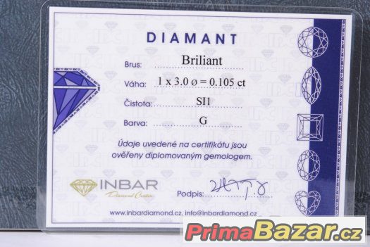 ZLATÉ NÁUŠNICE + PRSTEN SOUPRAVA S DIAMANTY – fotografie 3