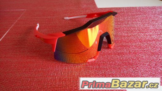 Brýle 100% Speedcraft  fosforová, červená, modrá – fotografie 3