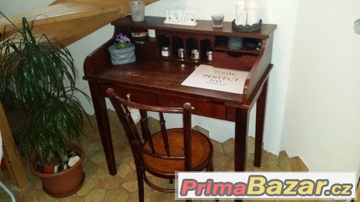 Prodám starožitný psací starý  stůl – fotografie 1