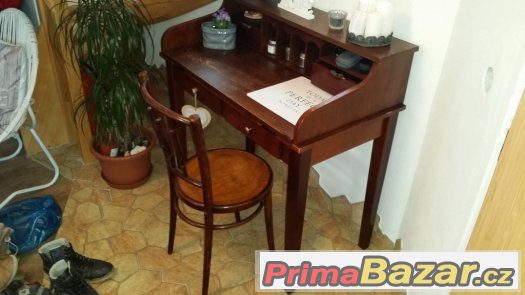 Prodám starožitný psací starý  stůl – fotografie 2