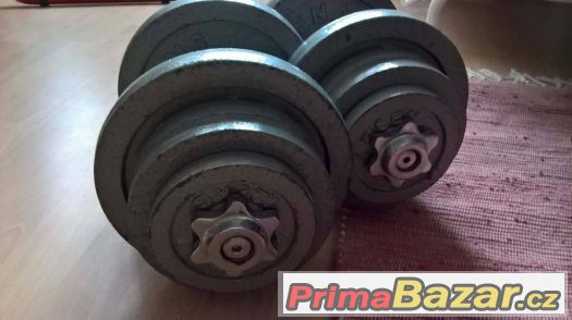 jednoručky činky 2 x 22,5 kg – fotografie 2