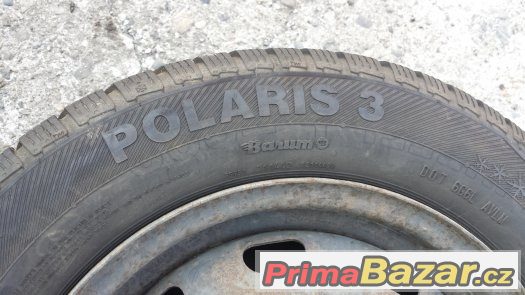 2ks plech. kol 5,5x14, 5x100, pneu Barum Polaris 185/65x14 – fotografie 3
