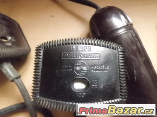 dva starožitné bakelitové holící strojky PHILIPS PHILISHAVE – fotografie 3