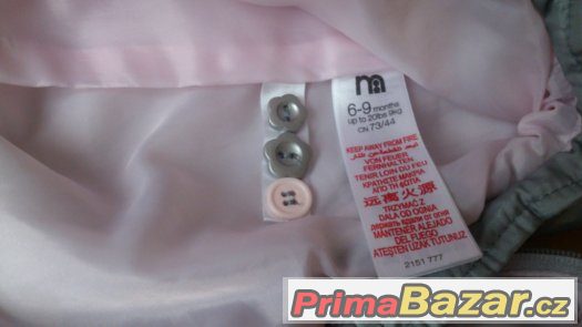 Zimní kombinéza, vel.6-9měs., zn. Mothercare, perfektní stav – fotografie 4