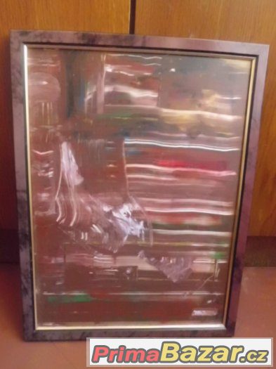 Abstraktní malovaný obraz - podepsaný – fotografie 1