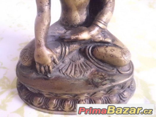 UNIKÁT - Starožitný galerijní bronzový - Gautama BUDDHA – fotografie 2