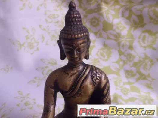 UNIKÁT - Starožitný galerijní bronzový - Gautama BUDDHA – fotografie 3
