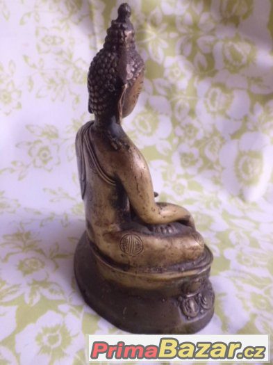 UNIKÁT - Starožitný galerijní bronzový - Gautama BUDDHA – fotografie 4