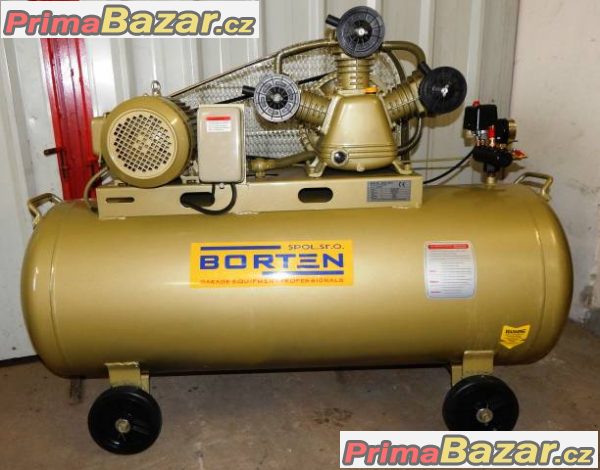 Vzduchový třípíst kompresor 3 kW-200l,11bar-nový – fotografie 1
