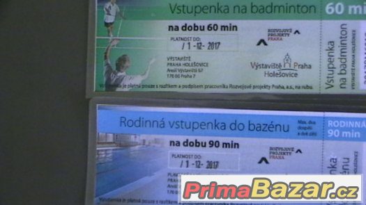 Prodám rodinnou vstupenku do bazénu,Praha 6 Výstaviště – fotografie 1