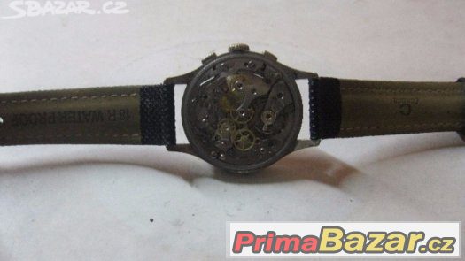 Vzacne masivne starozitne panske svycarske Delbana Chronogra – fotografie 1