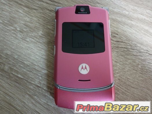 Motorola Razr V3, fialový, top stav.Nádherný telefon. – fotografie 1