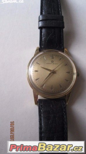 Luxusne panske zlate 14k 585 masivní pancerove ETERNA MATIC – fotografie 1