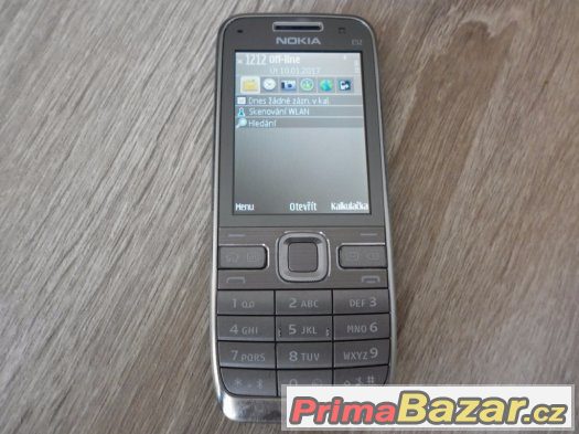 Nokia E52, 3.2MPx, perfektní stav, plně funkční, stříbrná. – fotografie 1