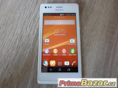 Sony Xperia M, 5MPx foto,NFC,4GB,microSD slot. Bílá.