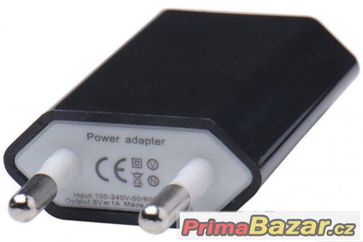 Univerzální USB síťový nabíjecí adaptér - černý – fotografie 3