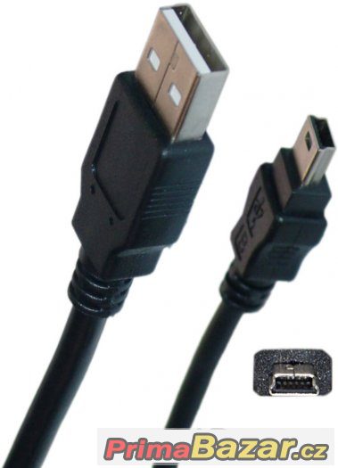 Datový a nabíjecí kabel USB Mini – fotografie 2