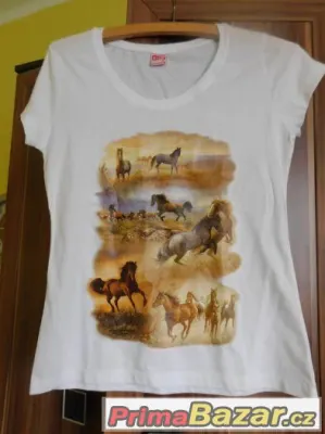 Tričko s koňmi