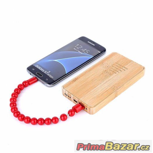 Korálkové USB náramky nabíjecí a datový kabel – fotografie 2
