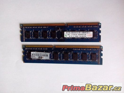 2x2Gb ddr3 Hynix PC3-10600 (DDR3-1333) – fotografie 1