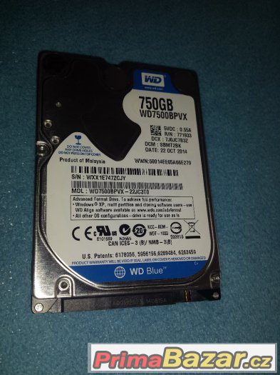 Hdd 750Gb 2,5 Sata Disk – fotografie 1