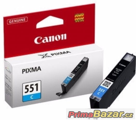 Canon CLI-551 originál modrá, žlutá, magenta – fotografie 2