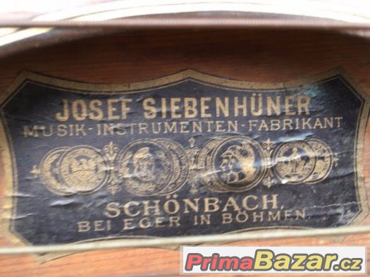 Starožitná citera - Josef Siebenhuner – fotografie 2