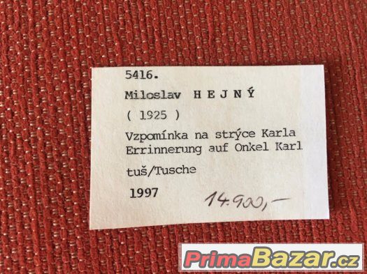Obraz Miloslav Hejný- Vzpomínka na strýce-Tuš – fotografie 3