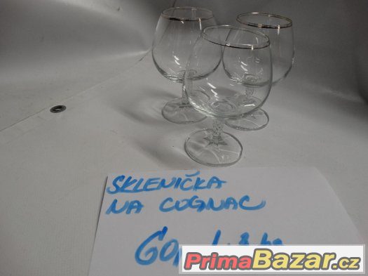 Sklenice na cognac, mojito a mix longovek – fotografie 1