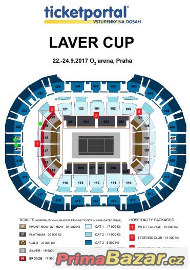 LAVER CUP 1a3kategorie balíčky i jednotlivé zápasy – fotografie 2
