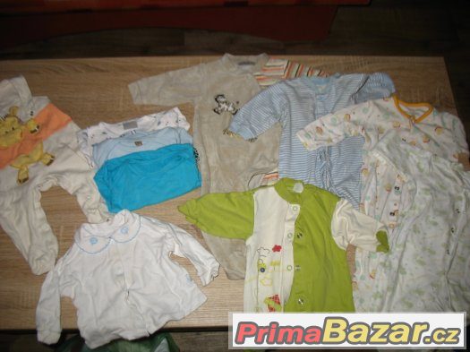 Set oblečení chlapec kluk 0+ overaly dupačky body – fotografie 1