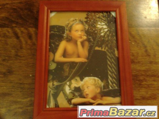 krásný obrázek Andělé štěstěny13x 18 cm s rámečkem – fotografie 2