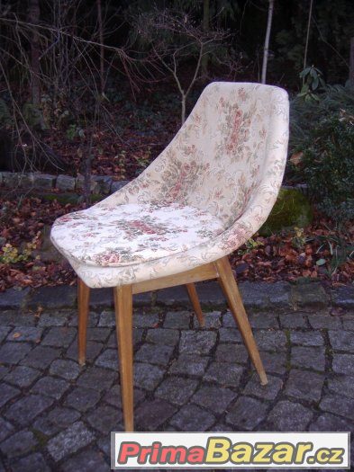 Retro křeslo / polokřeslo / organický design / brusel 58 – fotografie 3