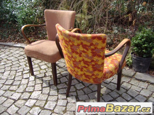 Křesla Thonet / stolek pavouk UP / retro / halabala – fotografie 3