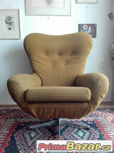 Retro křeslo / ušák / UP Rousínov – fotografie 3