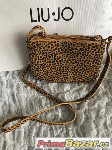 LIU JO crossbody kabelka žlutá se vzorem – fotografie 1