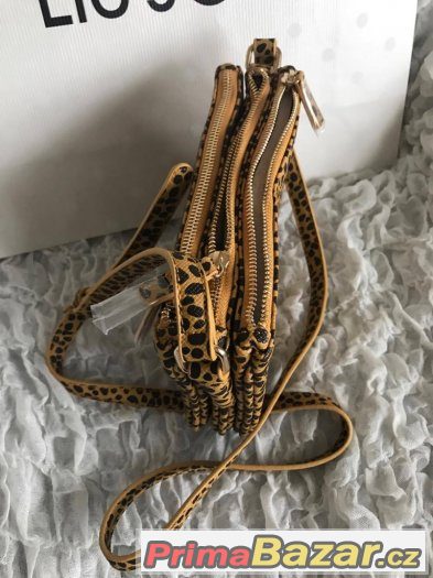 LIU JO crossbody kabelka žlutá se vzorem – fotografie 2