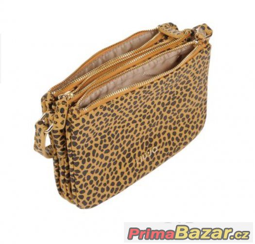 LIU JO crossbody kabelka žlutá se vzorem – fotografie 5
