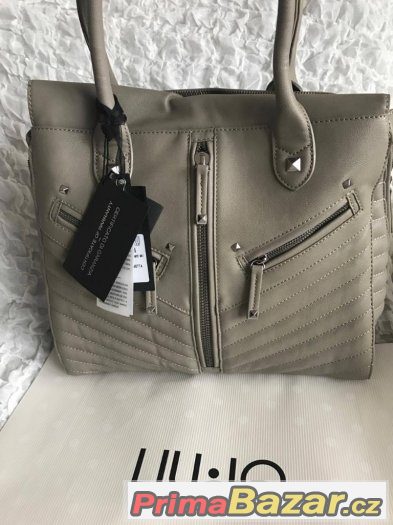 LIU JO šedá kabelka velká elephant skin – fotografie 2